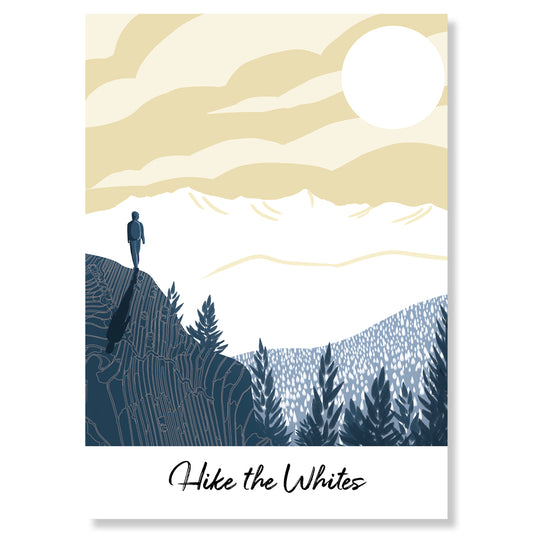 "Hike the Whites" Postcard
