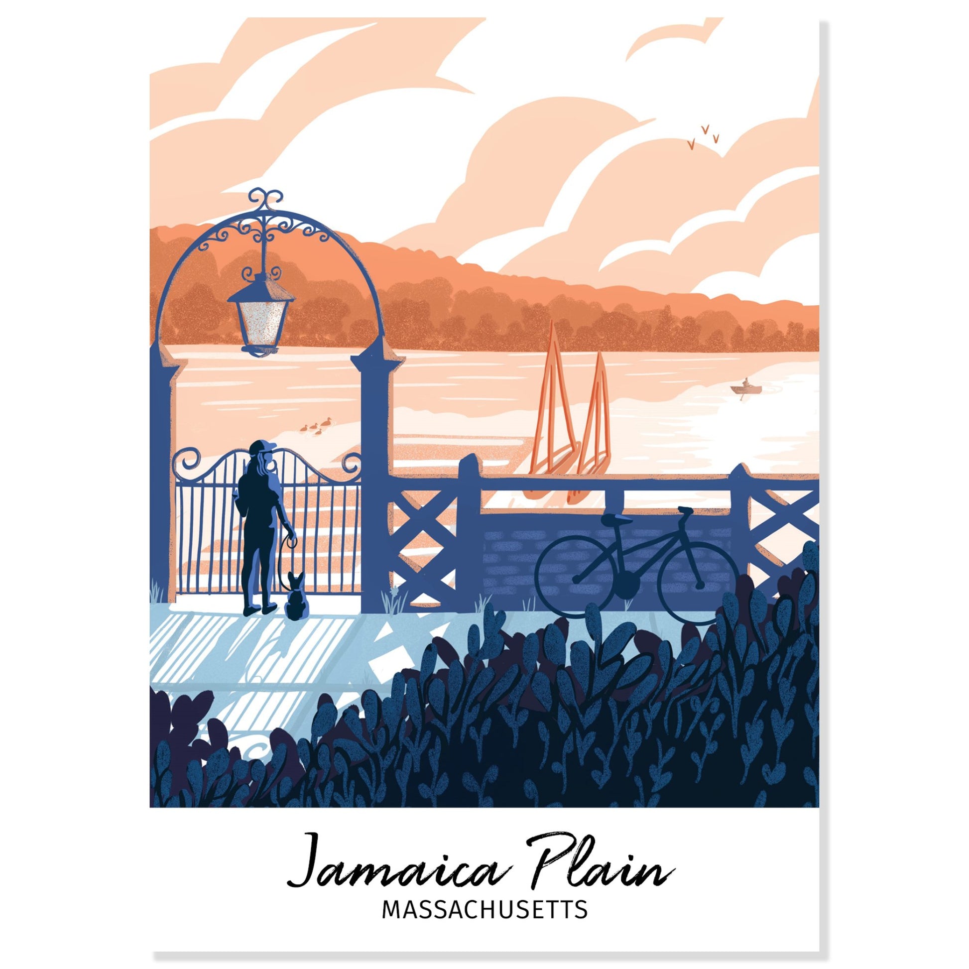 Jamaica Plain, Massachusetts Postcard