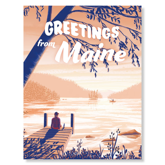 "Greetings from Maine" Greeting Card
