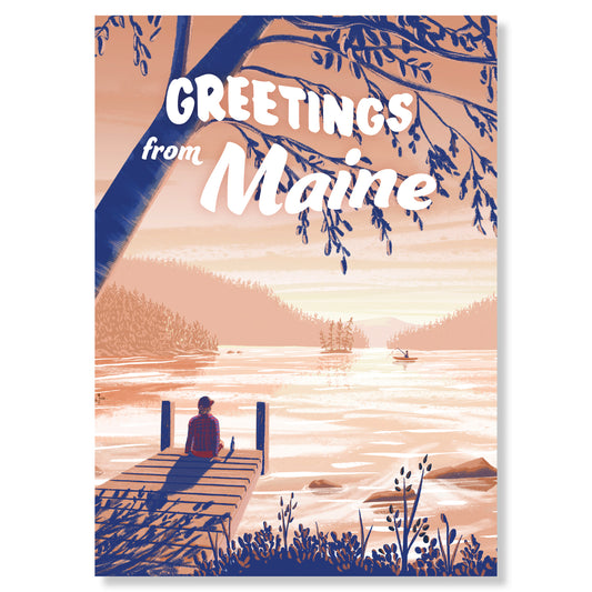 "Greetings from Maine" Postcard