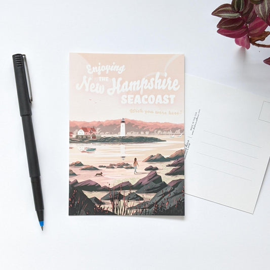 "Enjoying the New Hampshire Seacoast" Postcard