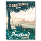 Portland, Maine Greeting Card