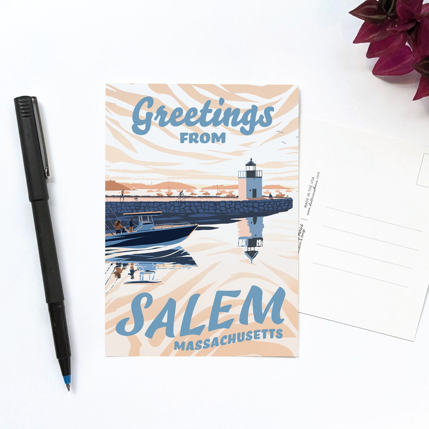 "Greetings from Salem, Massachusetts" Postcard