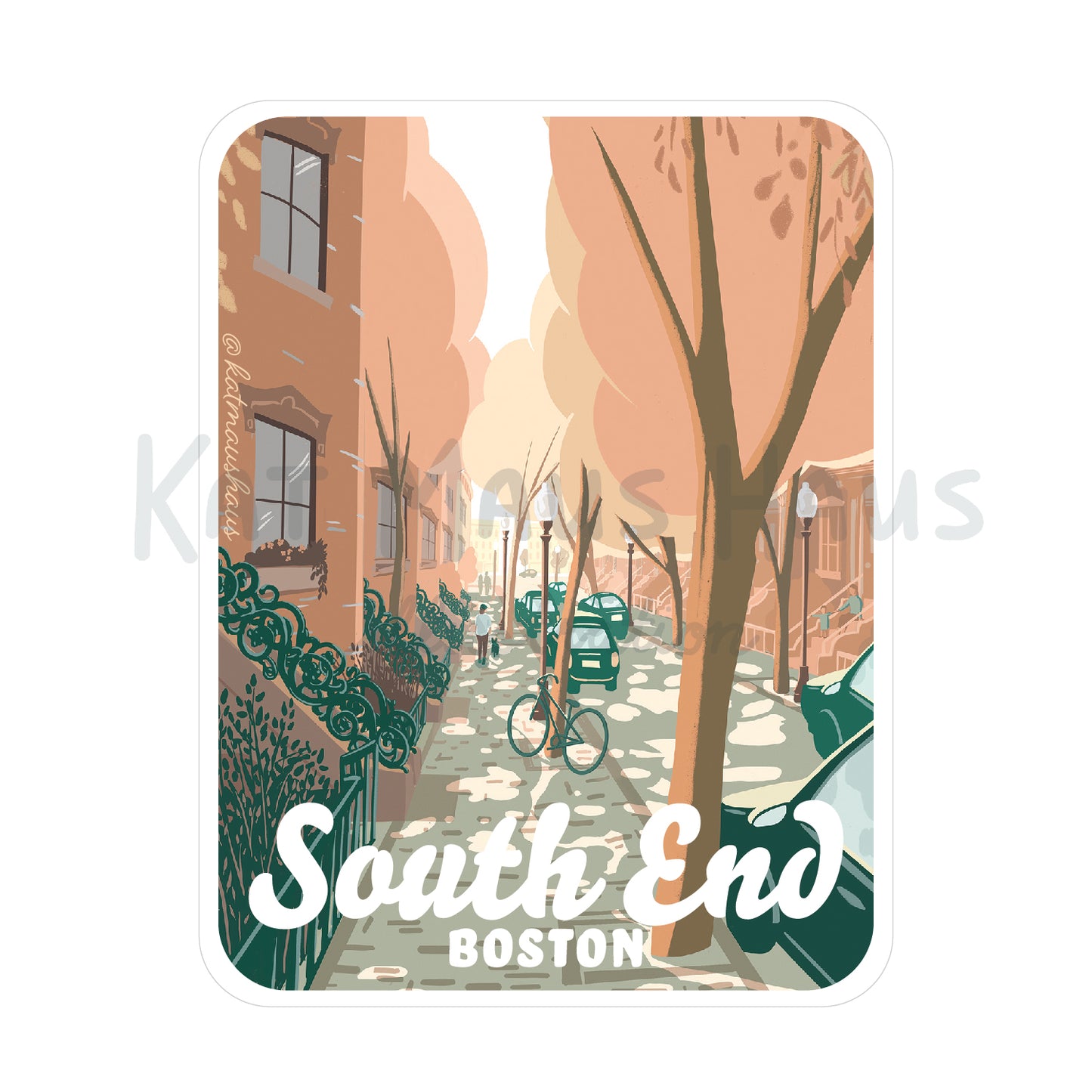 South End, Boston (Summer Edition) Sticker