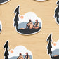 Resting Hikers Sticker